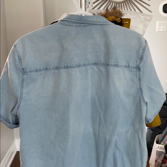 Short sleeve denim button down shirt - Picture 4 of 4